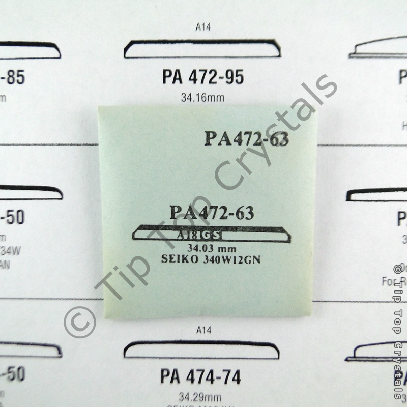 GS PA472-63 Watch Crystal - Click Image to Close
