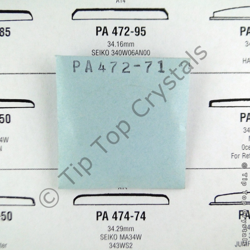 GS PA472-71 Watch Crystal - Click Image to Close