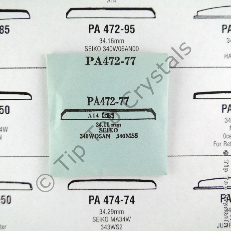 GS PA472-77 Watch Crystal - Click Image to Close