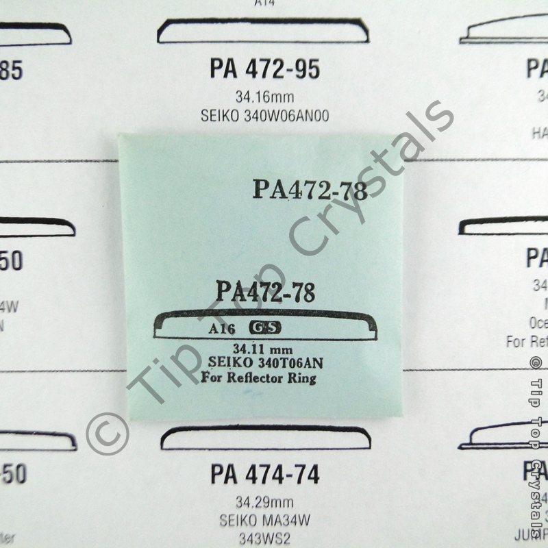 GS PA472-78 Watch Crystal - Click Image to Close