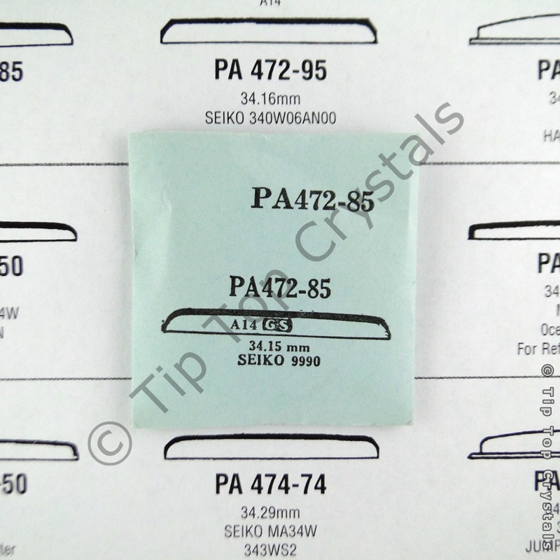 GS PA472-85 Watch Crystal - Click Image to Close