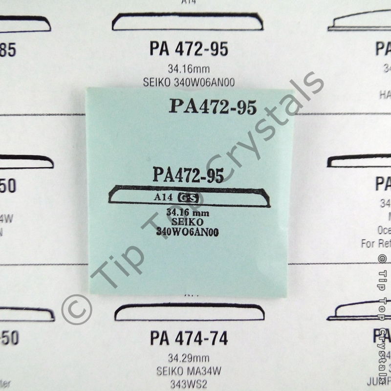 GS PA472-95 Watch Crystal - Click Image to Close