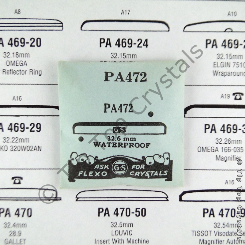 GS PA472 Watch Crystal - Click Image to Close