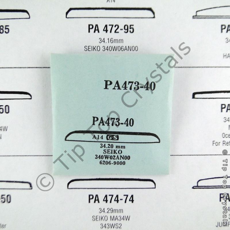 GS PA473-40 Watch Crystal - Click Image to Close