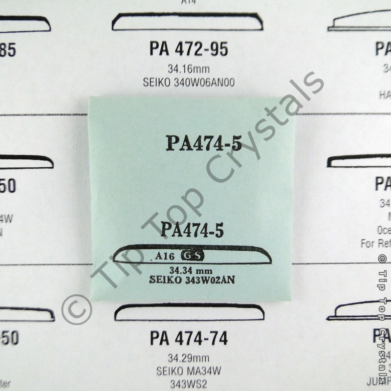 GS PA474-5 Watch Crystal - Click Image to Close