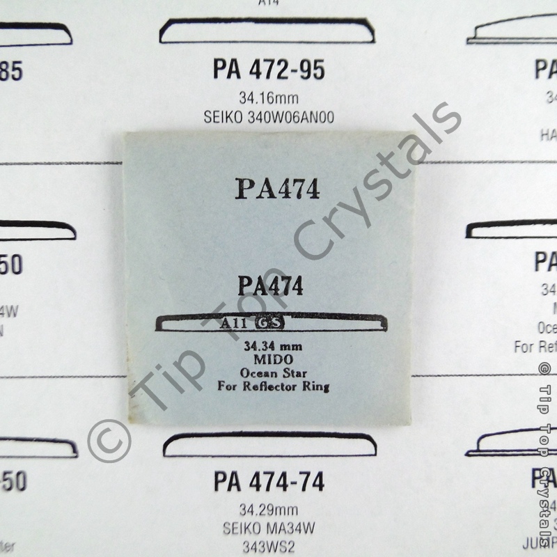 GS PA474 Watch Crystal - Click Image to Close