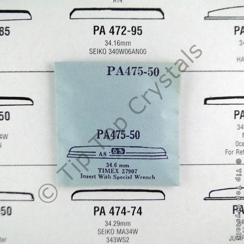 GS PA475-50 Watch Crystal - Click Image to Close