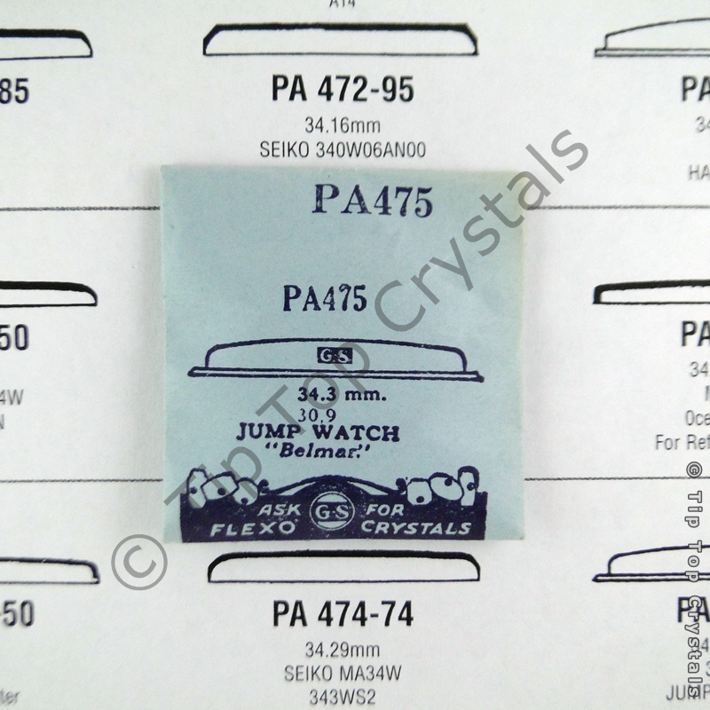 GS PA475 Watch Crystal - Click Image to Close
