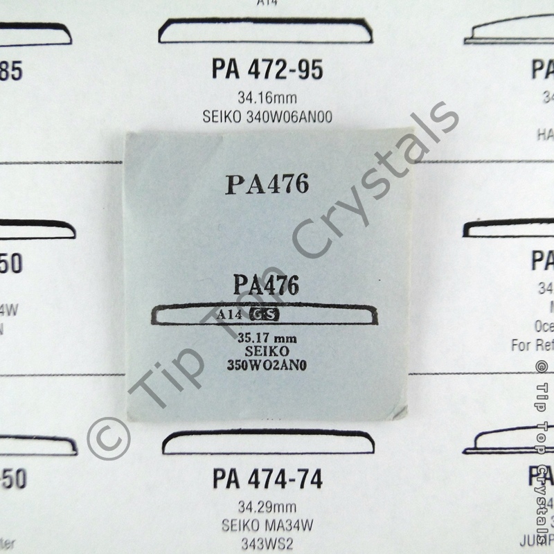 GS PA476 Watch Crystal - Click Image to Close