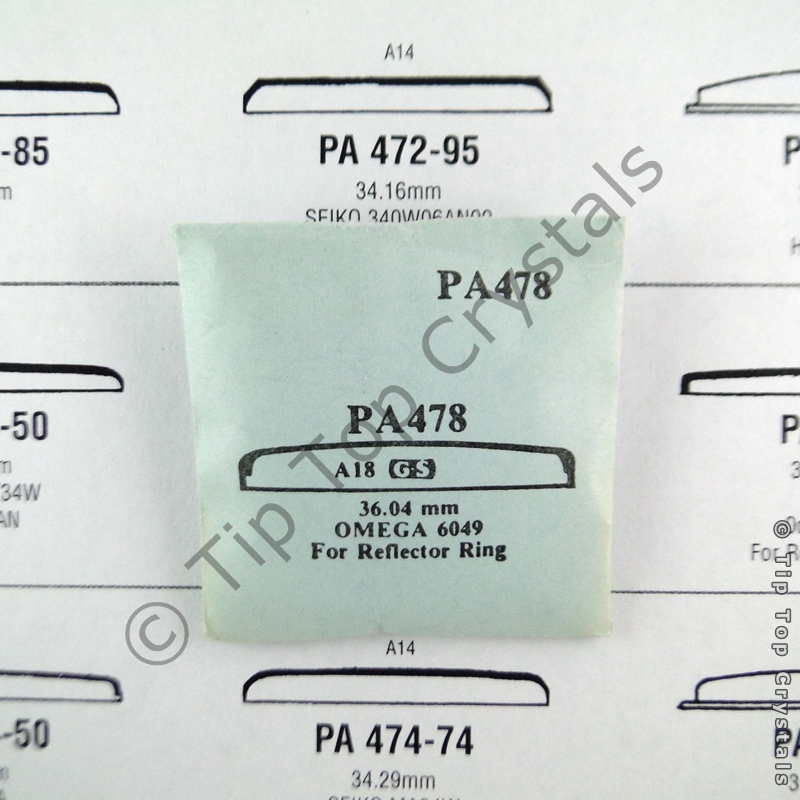GS PA478 Watch Crystal - Click Image to Close