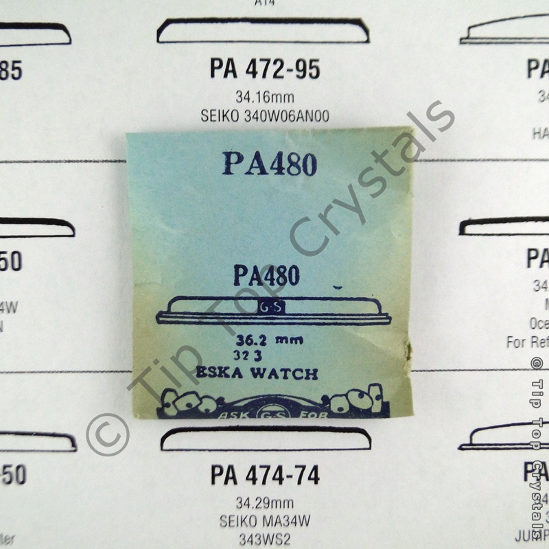 GS PA480 Watch Crystal - Click Image to Close