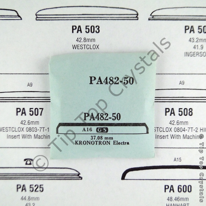 GS PA482-50 Watch Crystal - Click Image to Close
