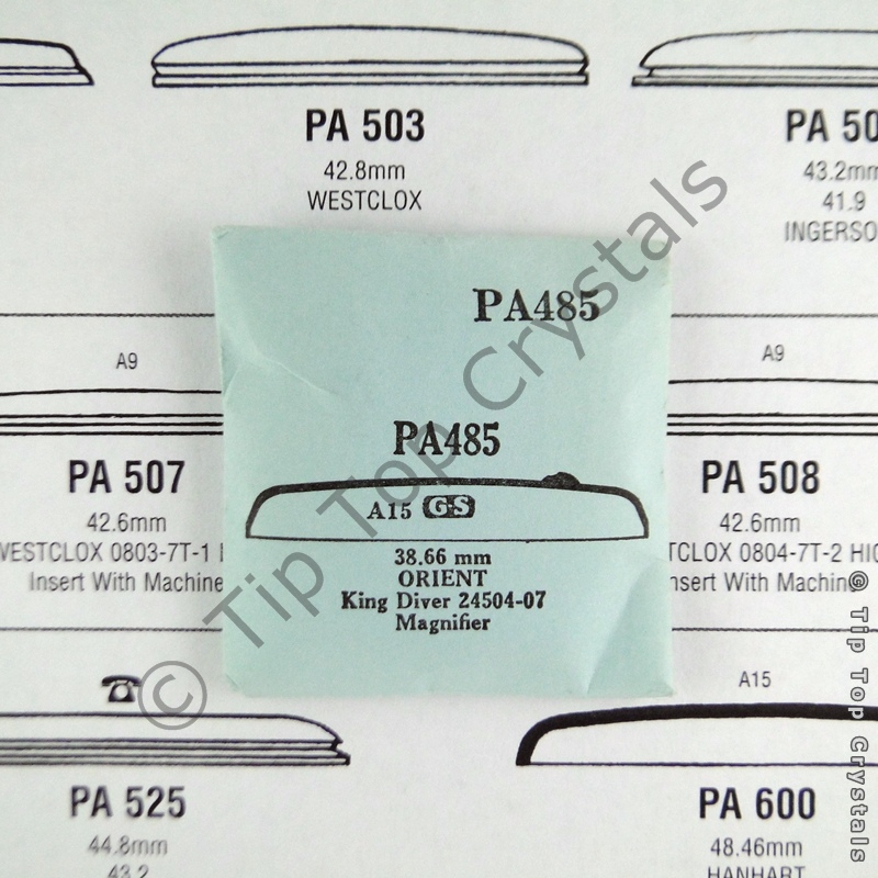 GS PA485 Watch Crystal - Click Image to Close