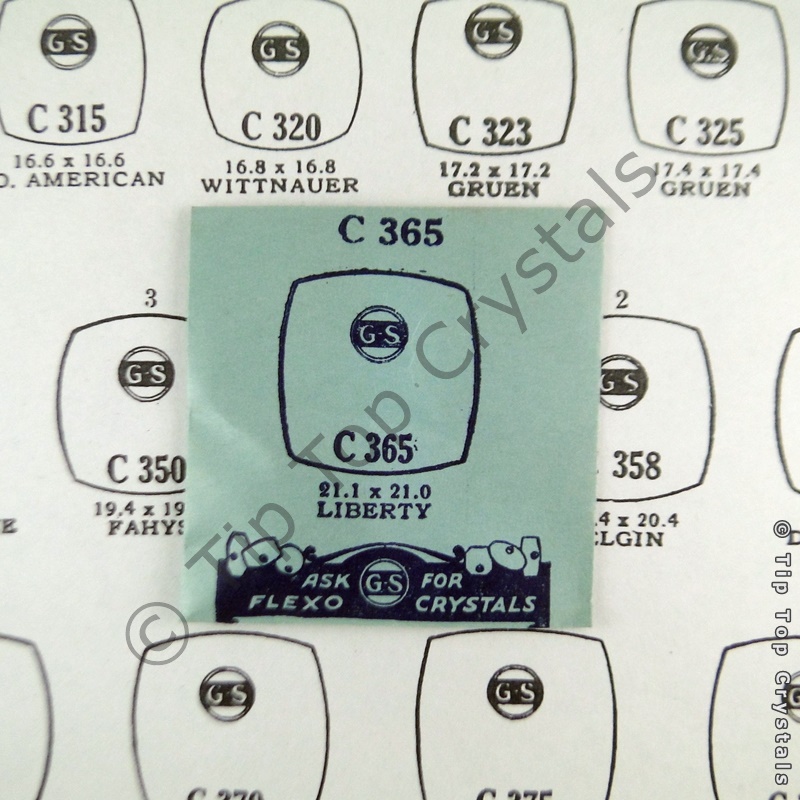 GS C365 Watch Crystal - Click Image to Close