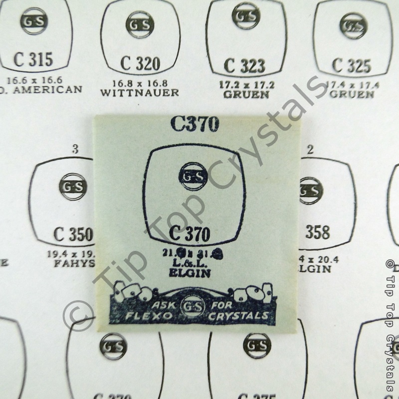GS C370 Watch Crystal - Click Image to Close