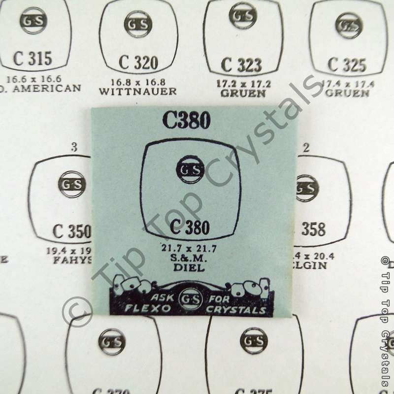 GS C380 Watch Crystal - Click Image to Close