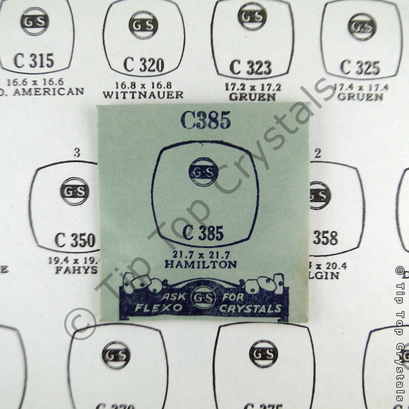 GS C385 Watch Crystal - Click Image to Close