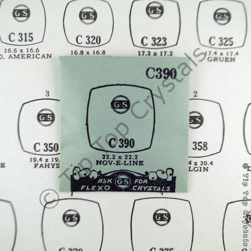 GS C390 Watch Crystal - Click Image to Close