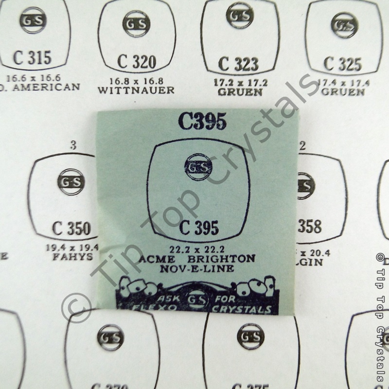 GS C395 Watch Crystal - Click Image to Close