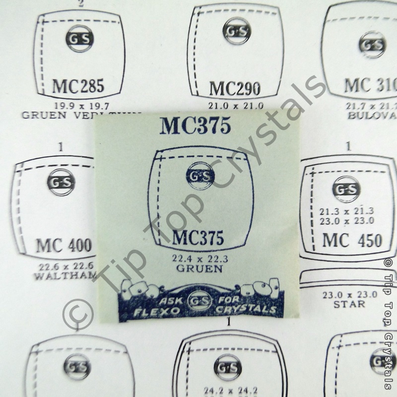 GS MC375 Watch Crystal - Click Image to Close