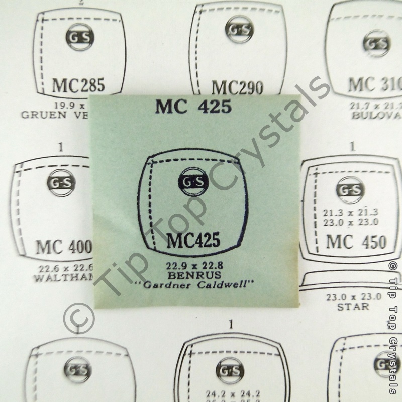 GS MC425 Watch Crystal - Click Image to Close