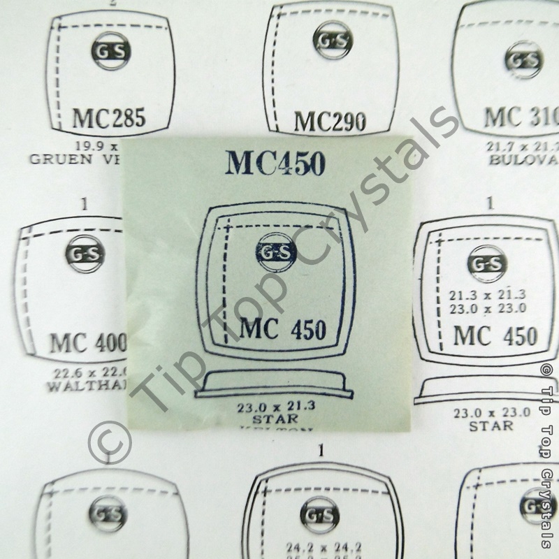 GS MC450 Watch Crystal - Click Image to Close