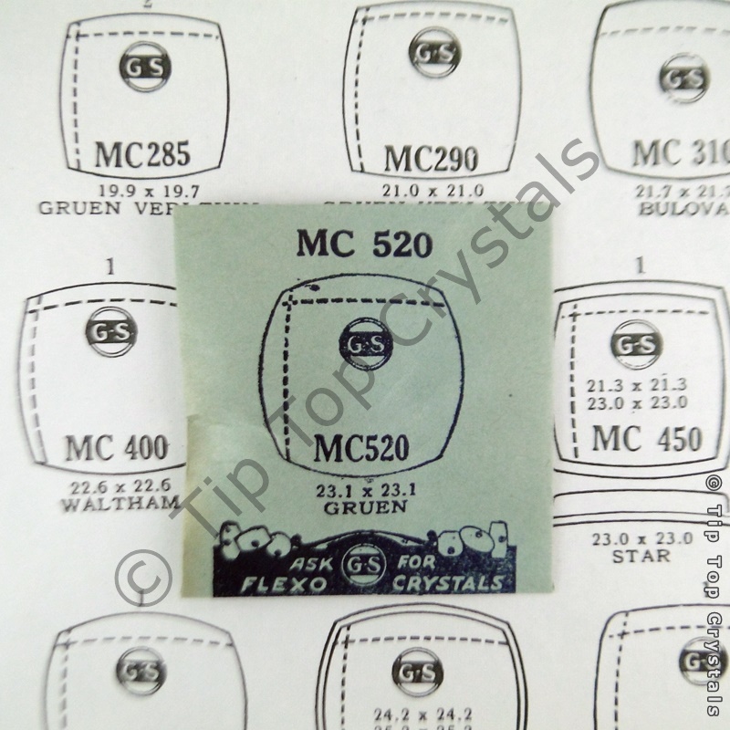 GS MC520 Watch Crystal - Click Image to Close