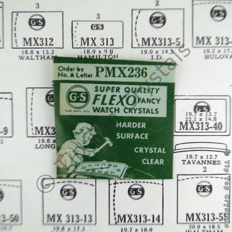 GS MX236 Watch Crystal - Click Image to Close