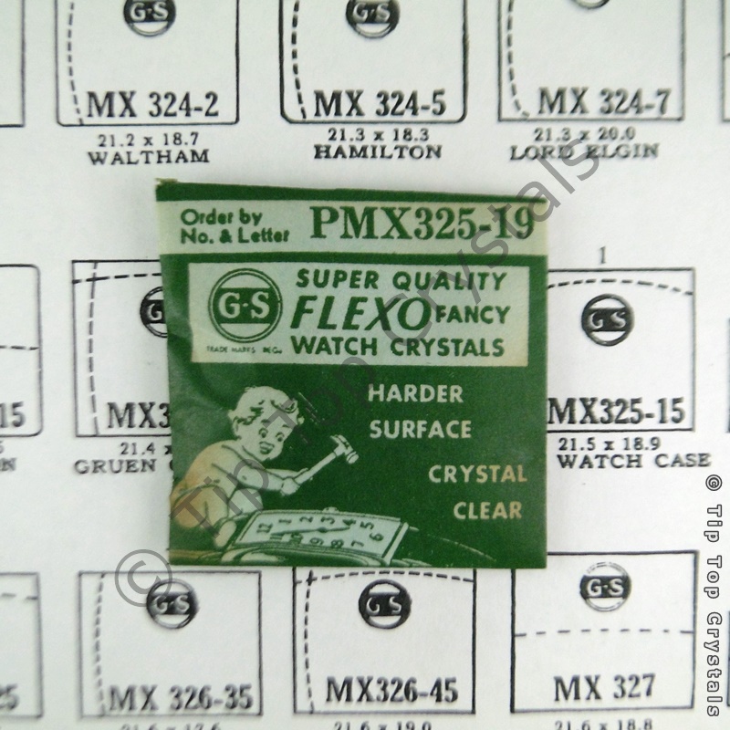 GS MX325-19 Watch Crystal - Click Image to Close