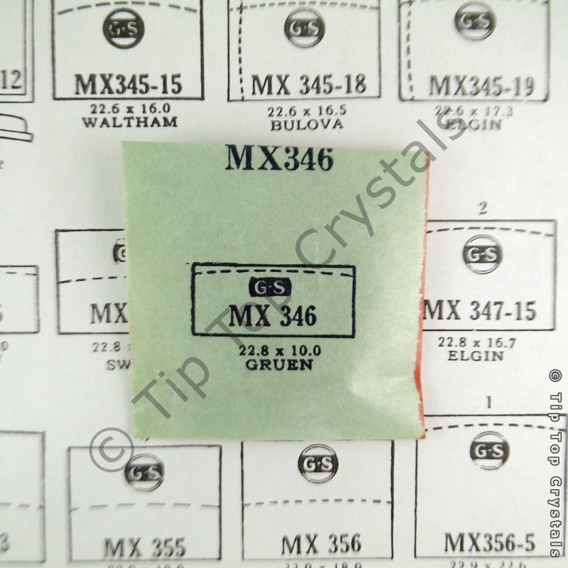 GS MX346 Watch Crystal - Click Image to Close