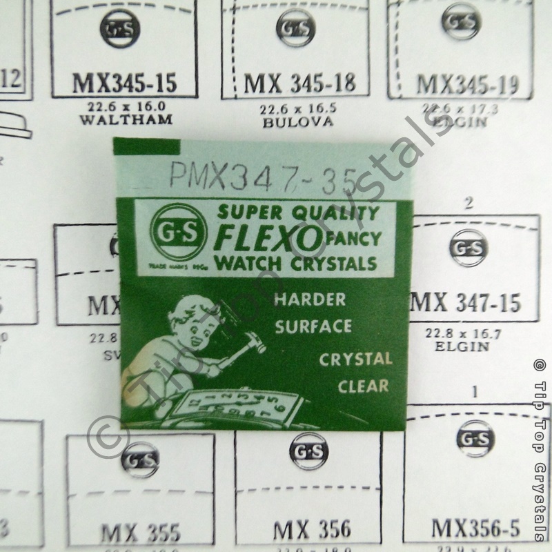 GS MX347-35 Watch Crystal - Click Image to Close