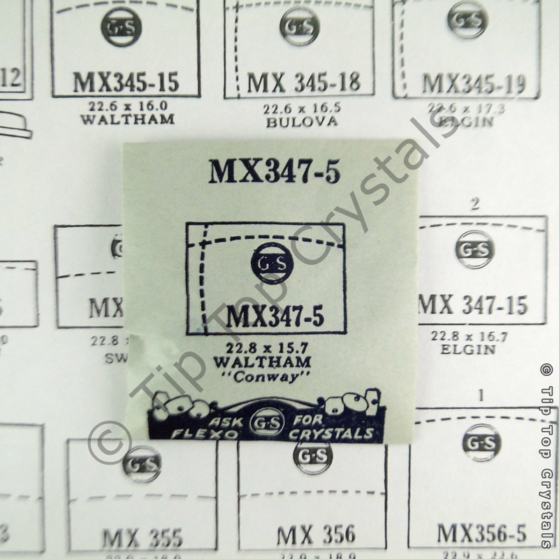 GS MX347-5 Watch Crystal - Click Image to Close