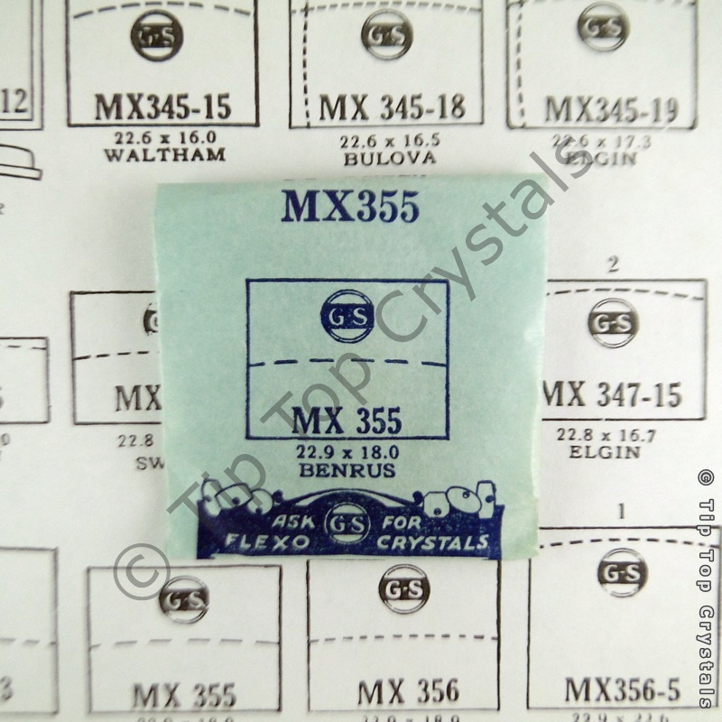 GS MX355 Watch Crystal - Click Image to Close