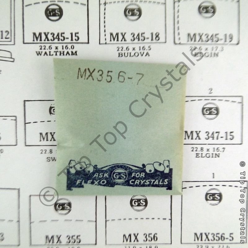GS MX356-7 Watch Crystal - Click Image to Close