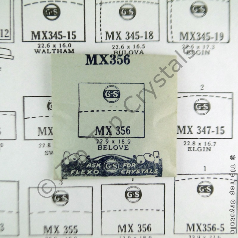 GS MX356 Watch Crystal - Click Image to Close