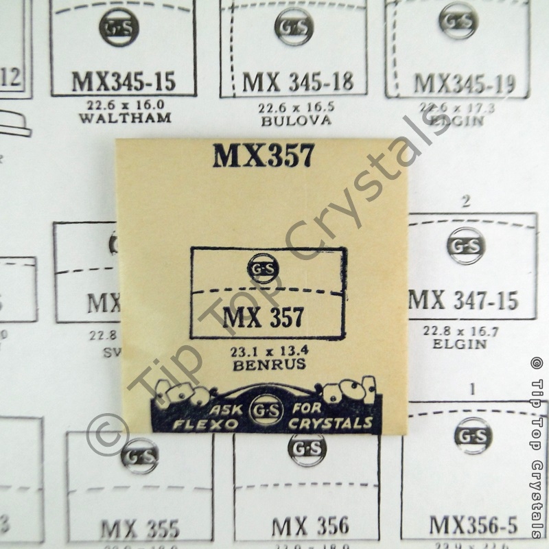 GS MX357 Watch Crystal - Click Image to Close