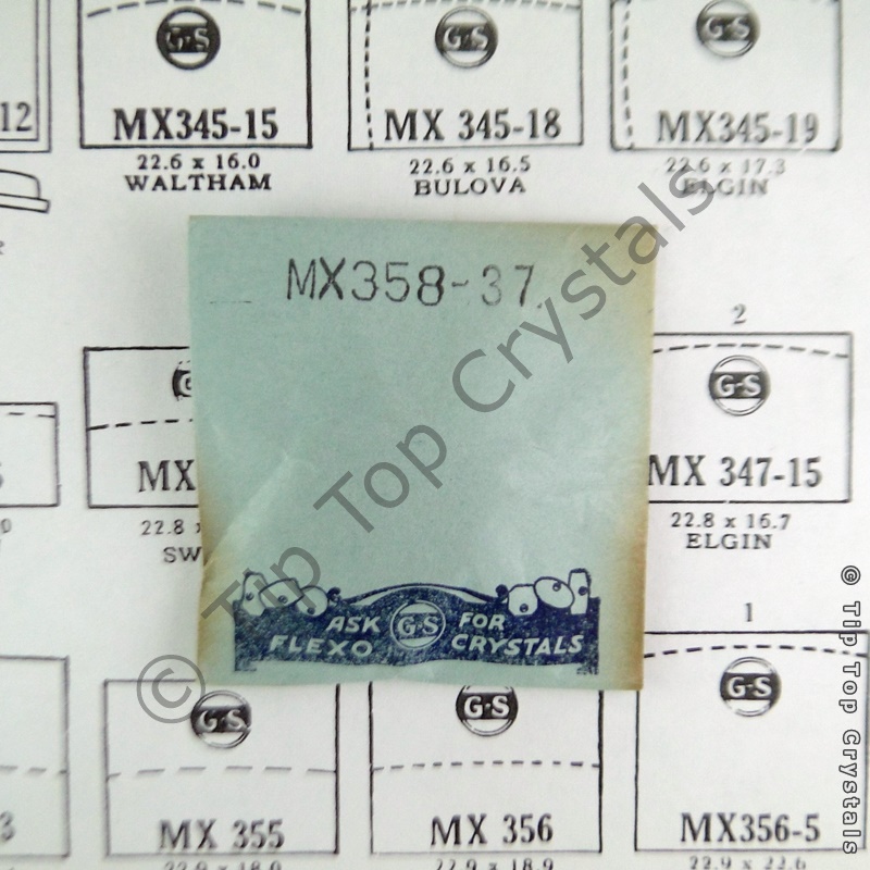GS MX358-37 Watch Crystal - Click Image to Close