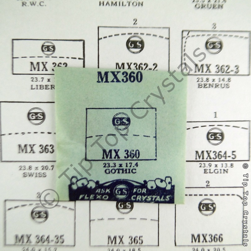 GS MX360 Watch Crystal - Click Image to Close
