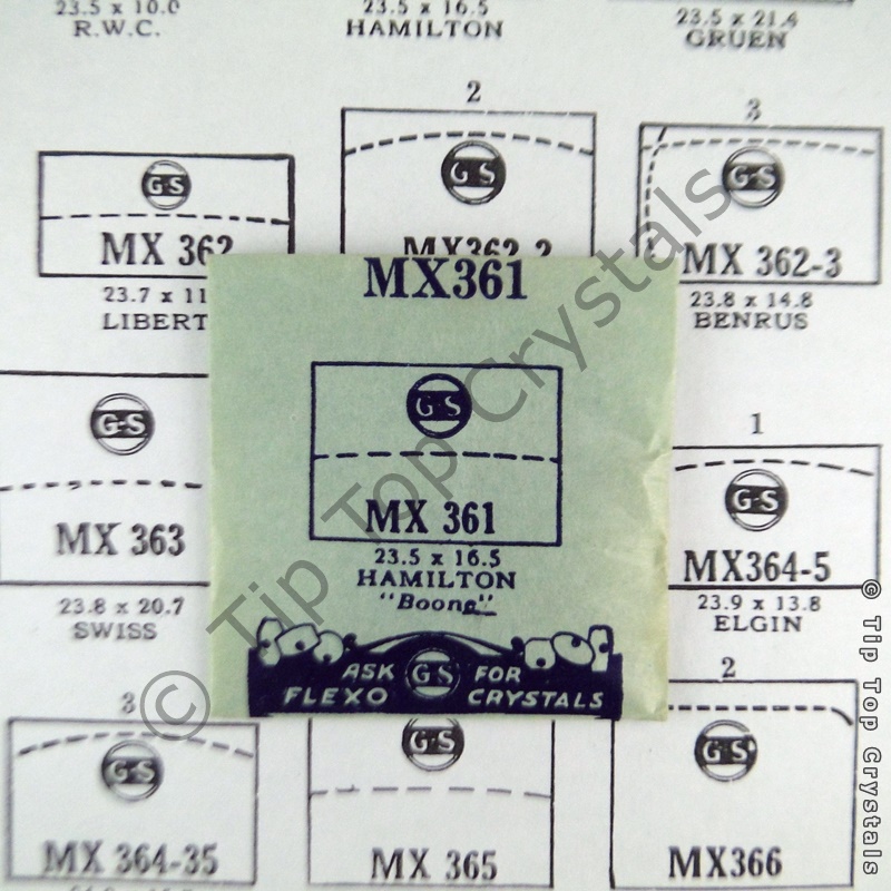 GS MX361 Watch Crystal - Click Image to Close