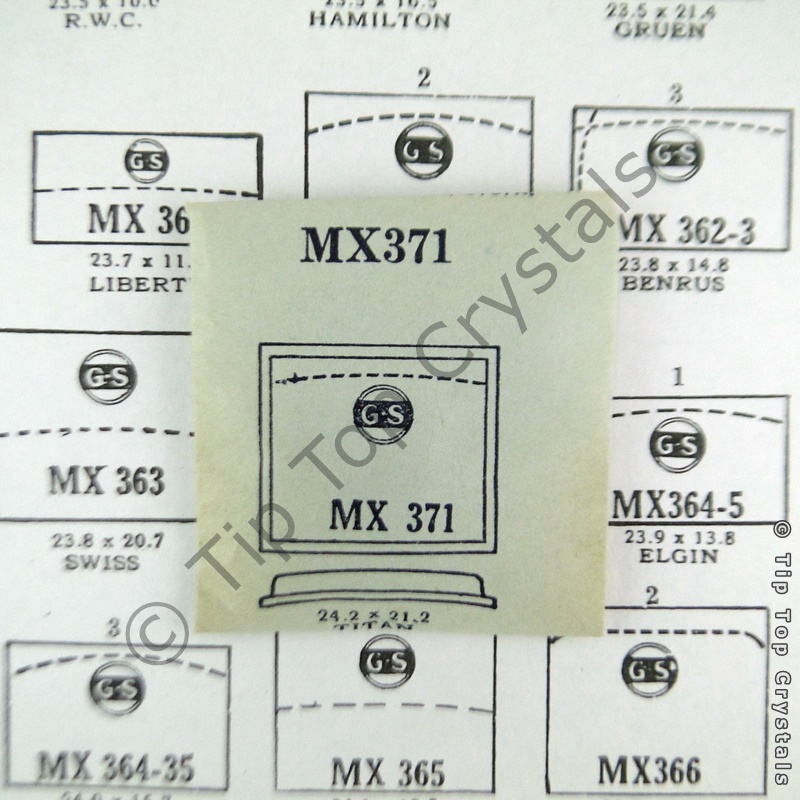 GS MX371 Watch Crystal - Click Image to Close