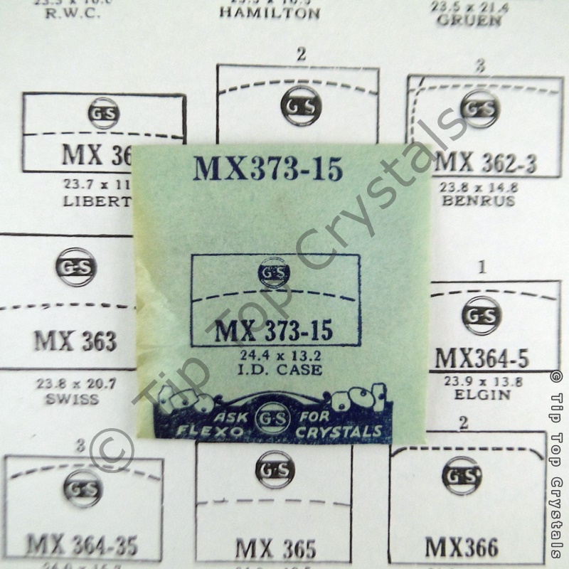 GS MX373-15 Watch Crystal - Click Image to Close