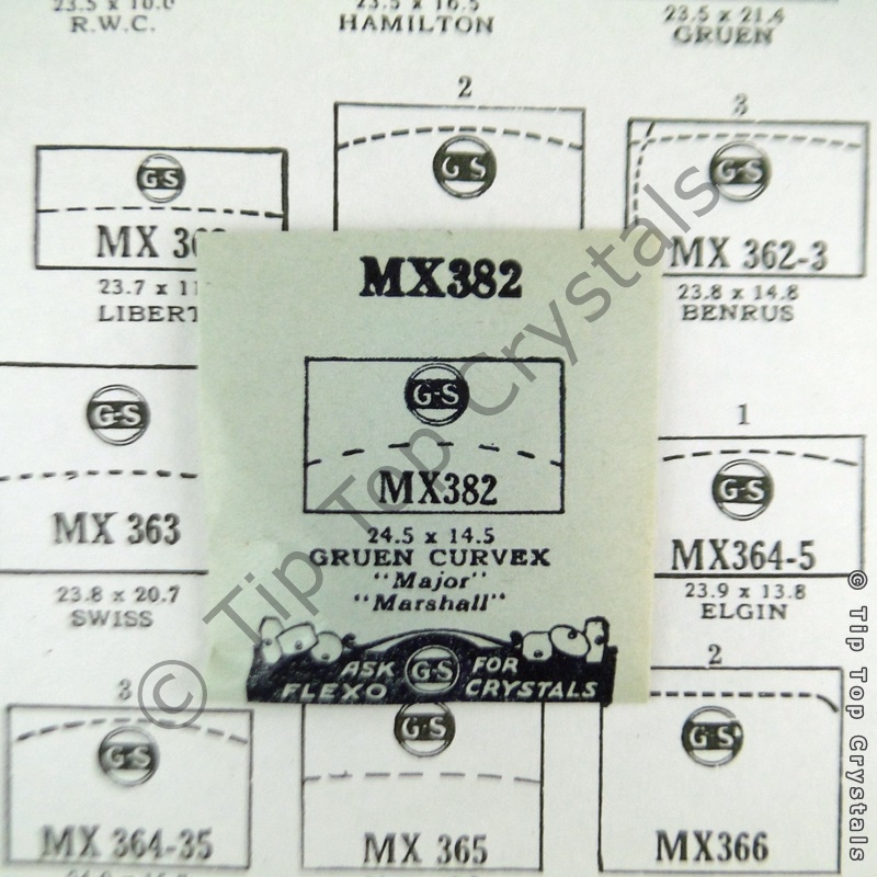 GS MX382 Watch Crystal - Click Image to Close