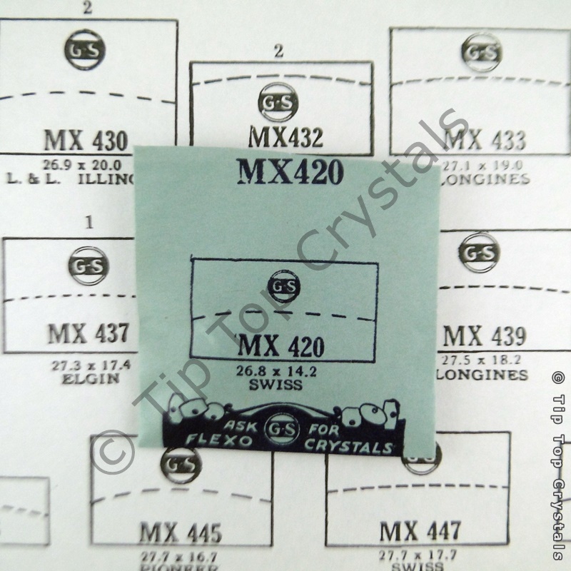 GS MX420 Watch Crystal - Click Image to Close