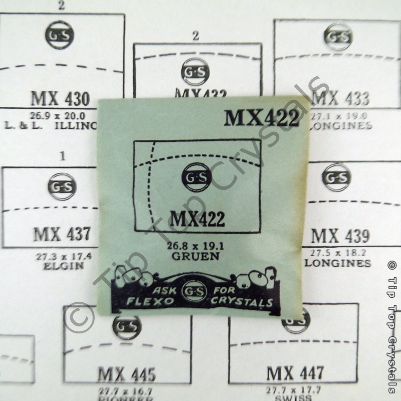 GS MX422 Watch Crystal - Click Image to Close