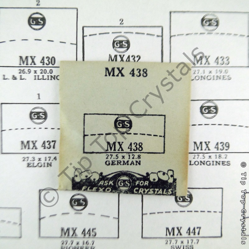 GS MX438 Watch Crystal - Click Image to Close