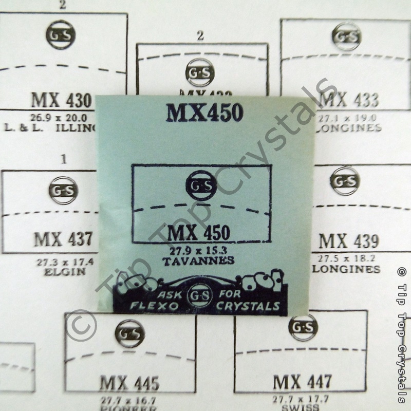 GS MX450 Watch Crystal - Click Image to Close