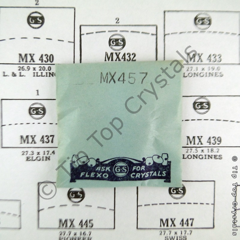 GS MX457 Watch Crystal - Click Image to Close