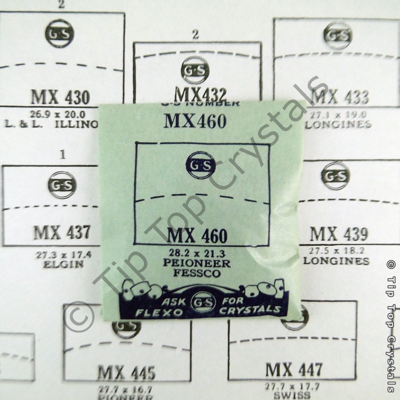 GS MX460 Watch Crystal - Click Image to Close