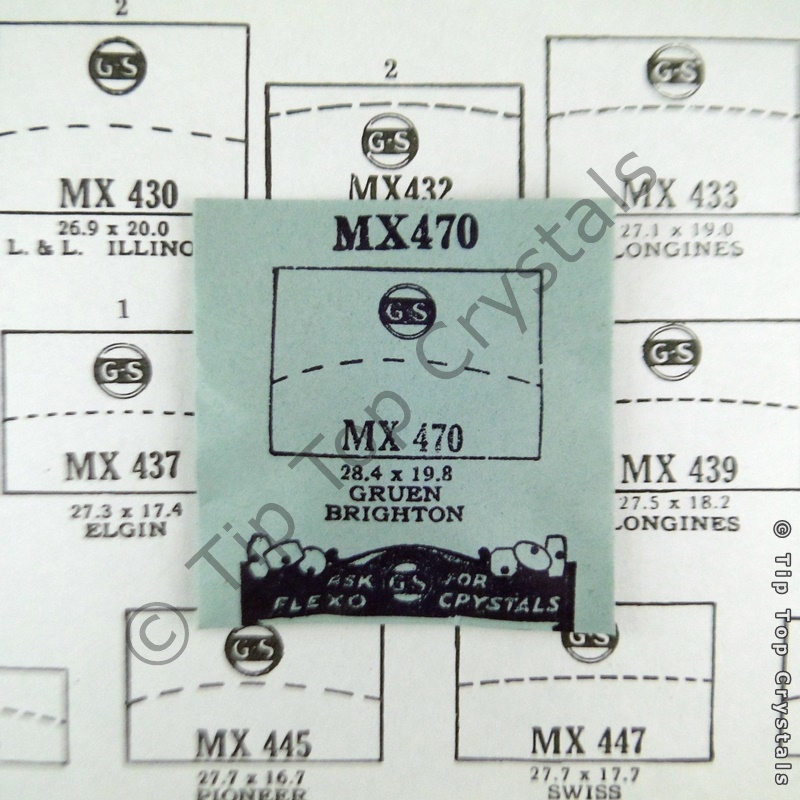 GS MX470 Watch Crystal - Click Image to Close