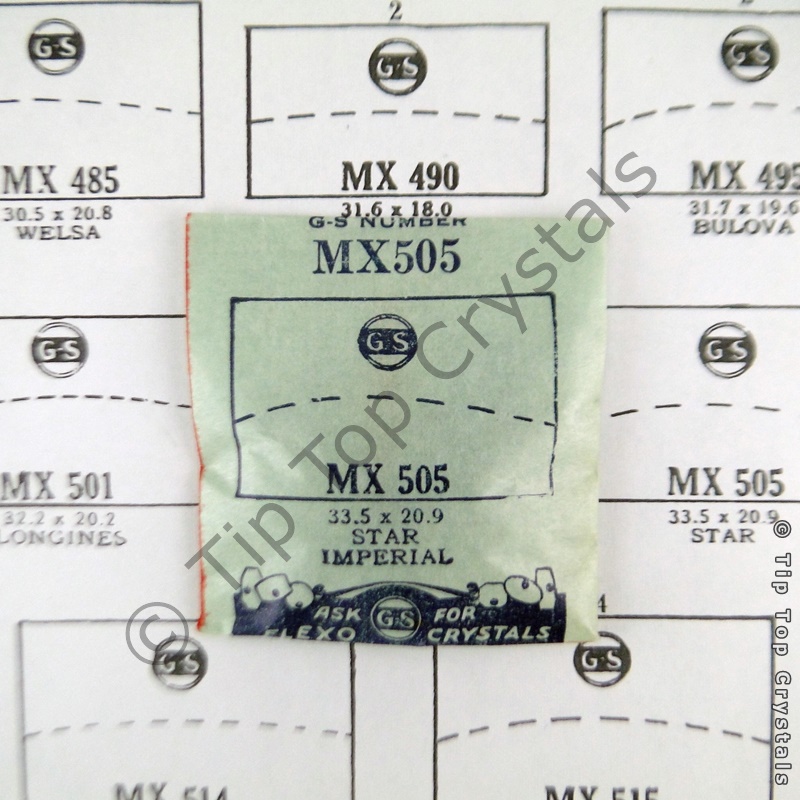 GS MX505 Watch Crystal - Click Image to Close